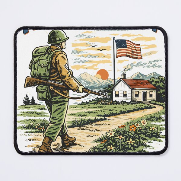 Item preview, Vintage Homefront Soldier T-Shirt designed and sold by Matinez Pink.