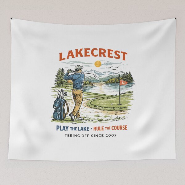Item preview, Lakecrest Golf Course Tee designed and sold by Matinez Pink.