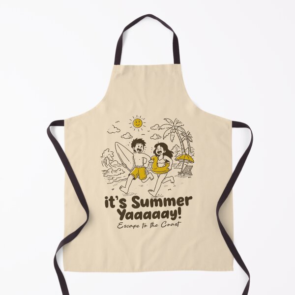 Item preview, Yaaay It’s Summer – Fun Beach Vibes Cartoon Design designed and sold by adipra.