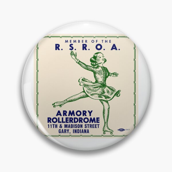 Item preview, Armory RollerDrome Gary Indiana Roller Skating Rink Sticker Decal Label designed and sold by tislord.