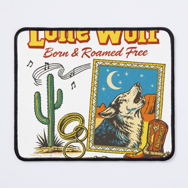 Item preview, Lone Wolf Desert Howl T-Shirt designed and sold by Matinez Pink.