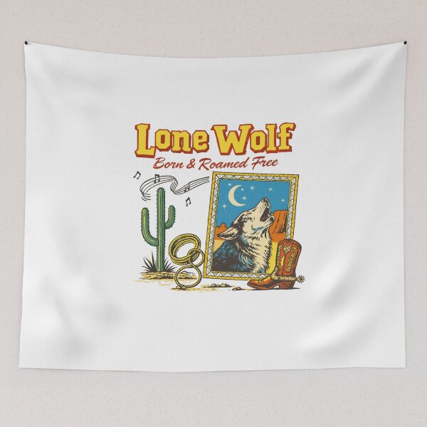 Item preview, Lone Wolf Desert Howl T-Shirt designed and sold by Matinez Pink.