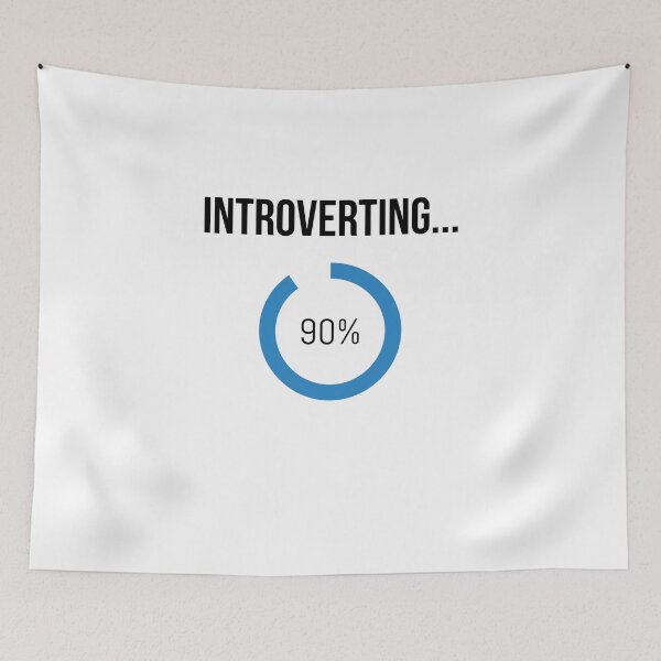 Item preview, Introverting Loading Process Logo designed and sold by logowannawear.