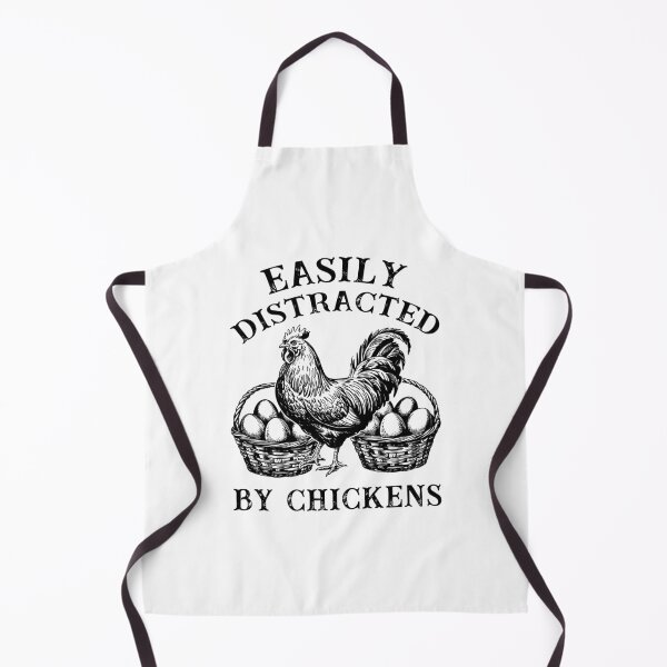 Item preview, Easily Distracted By Chickens Vintage Retro Aesthetic designed and sold by Dmetalx Art Apparel.