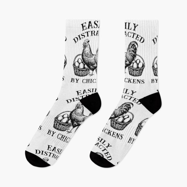 Item preview, Easily Distracted By Chickens Vintage Retro Aesthetic designed and sold by Dmetalx Art Apparel.