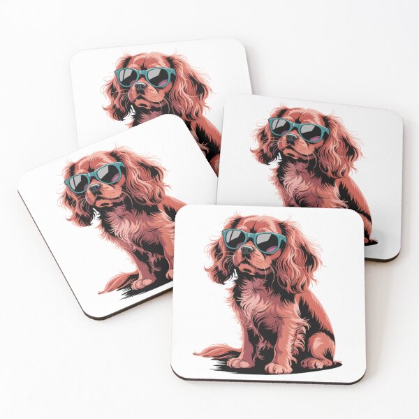 Item preview, Cool Cavalier King Charles Spaniel Wearing Sunglasses Funny Dog Lover Aesthetic designed and sold by DuneHaicna.