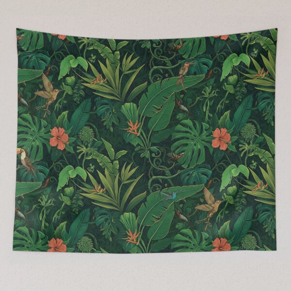 Item preview, Emerald Jungle Canopy — Luxe Tropical Repeat designed and sold by Jandedan.