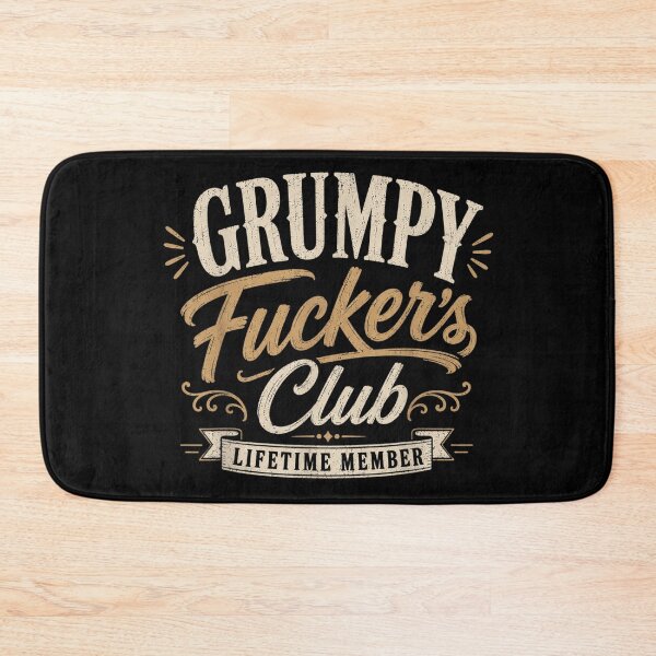 Item preview, Funny Grumpy Fucker's Club Lifetime Member Vintage Retro Sarcastic Adult Humor designed and sold by DuneHaicna.
