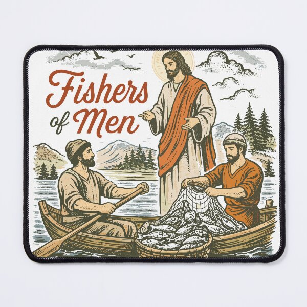 Item preview, Fishers of Men Jesus T-Shirt designed and sold by Matinez Pink.