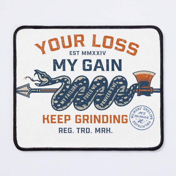 Item preview, Motivational T-Shirt: Your Loss My Gain designed and sold by Matinez Pink.
