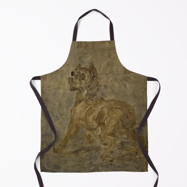 Item preview, The Dog by Henri de Toulouse-Lautrec | Vintage Dog Painting | Post-Impressionist Canine Wall Art Print designed and sold by artofuniverse.