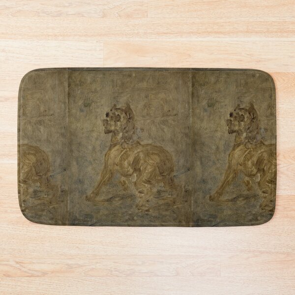 Item preview, The Dog by Henri de Toulouse-Lautrec | Vintage Dog Painting | Post-Impressionist Canine Wall Art Print designed and sold by artofuniverse.