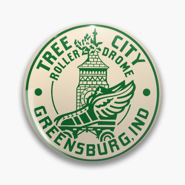 Item preview, Tree City Roller Drome Greensburg Indiana Roller Skating Rink Sticker Decal Label designed and sold by tislord.