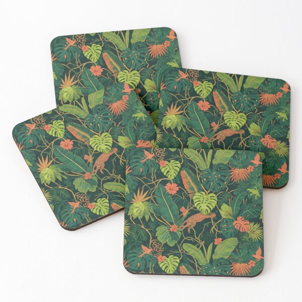 Item preview, Luxurious Emerald Jungle Canopy Pattern designed and sold by Jandedan.