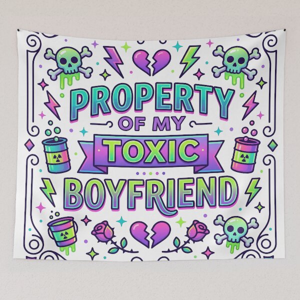 Item preview, boyfriend gift, toxic boyfriend, bf gift, gf gift, girlfriend gift, cute girlfriend designed and sold by TrueArtVibes.
