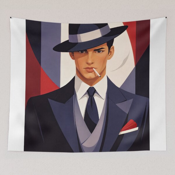 Item preview, Wall Art - Postcard - Art Deco Gentleman Elegance designed and sold by ForeverPrintsOK.