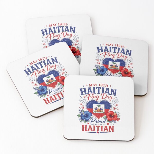 Item preview, Happy Haitian Flag Day Proud Haiti Flag  designed and sold by first-shirt ⭐ ⭐ ⭐ ⭐ ⭐.