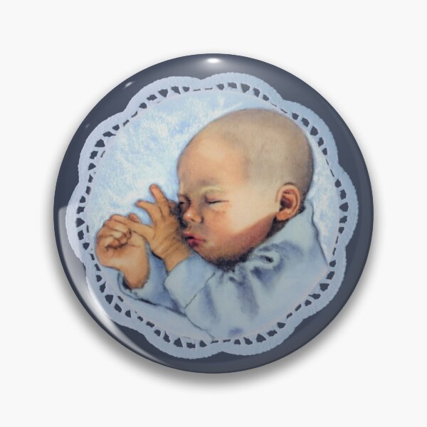 Item preview, Baby Boy Sleeping, Pastel Art designed and sold by JoyfulWhimsy.