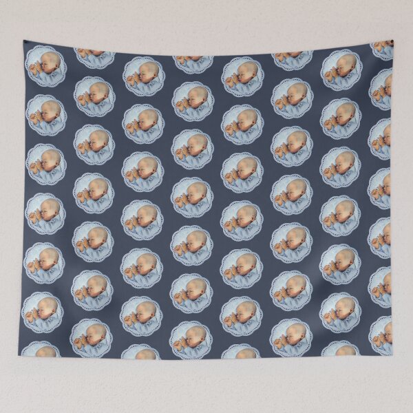 Item preview, Baby Boy Sleeping, Pastel Art designed and sold by JoyfulWhimsy.