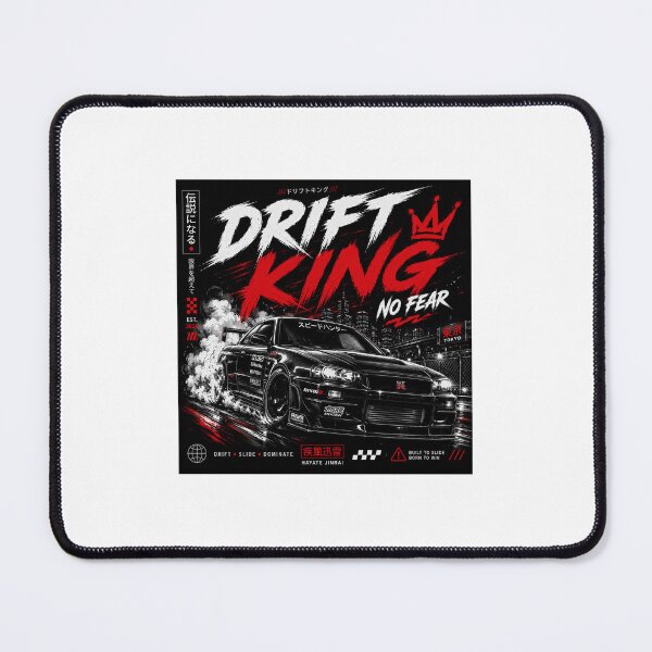 Item preview, Drift King GT-R Street Racing T-Shirt | JDM Tokyo Drift Car Design designed and sold by No Limits Garage.