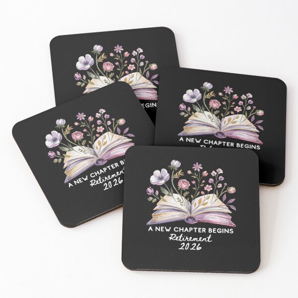 Item preview, Retirement 2026 New Chapter Begins Floral Book Lover Retired designed and sold by FreshVibe Prints.