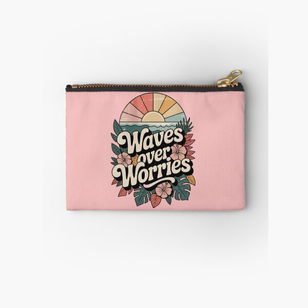 Artikelvorschau, Waves Over Worries – Retro Tropical Beach Design entworfen und verkauft von Fernhaven.
