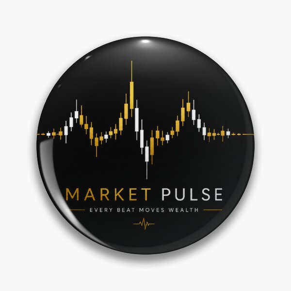Item preview, Stock Market Pulse Heartbeat Japanese Candlestick Trading Art designed and sold by PatysArt.