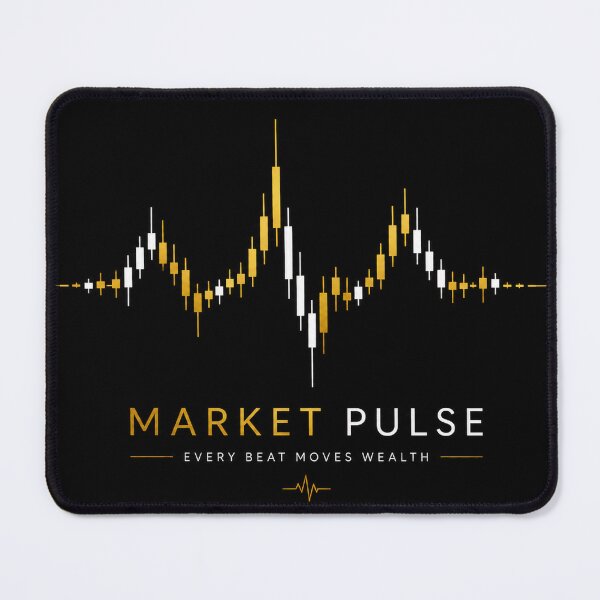 Item preview, Stock Market Pulse Heartbeat Japanese Candlestick Trading Art designed and sold by PatysArt.