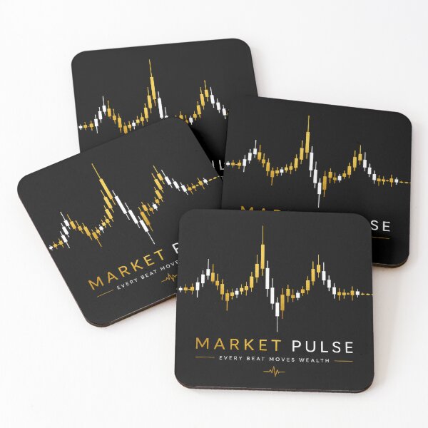 Item preview, Stock Market Pulse Heartbeat Japanese Candlestick Trading Art designed and sold by PatysArt.