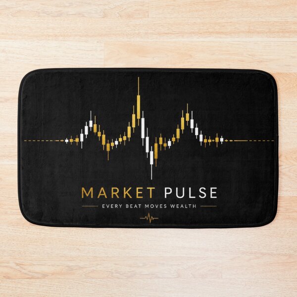Item preview, Stock Market Pulse Heartbeat Japanese Candlestick Trading Art designed and sold by PatysArt.