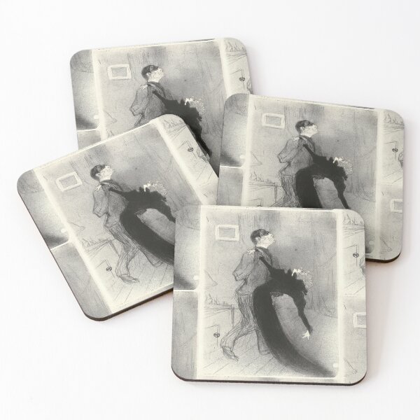 Item preview, The Fainting Fit by Toulouse-Lautrec Vintage Dramatic Cabaret Sketch Art designed and sold by artofuniverse.