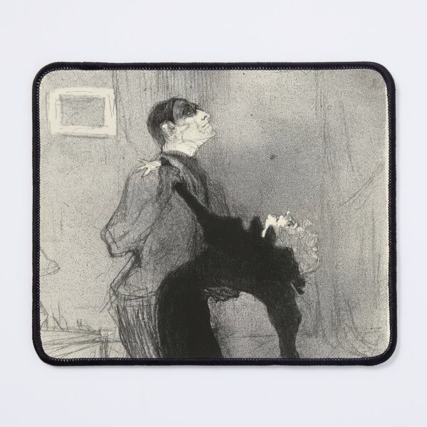 Item preview, The Fainting Fit by Toulouse-Lautrec Vintage Dramatic Cabaret Sketch Art designed and sold by artofuniverse.