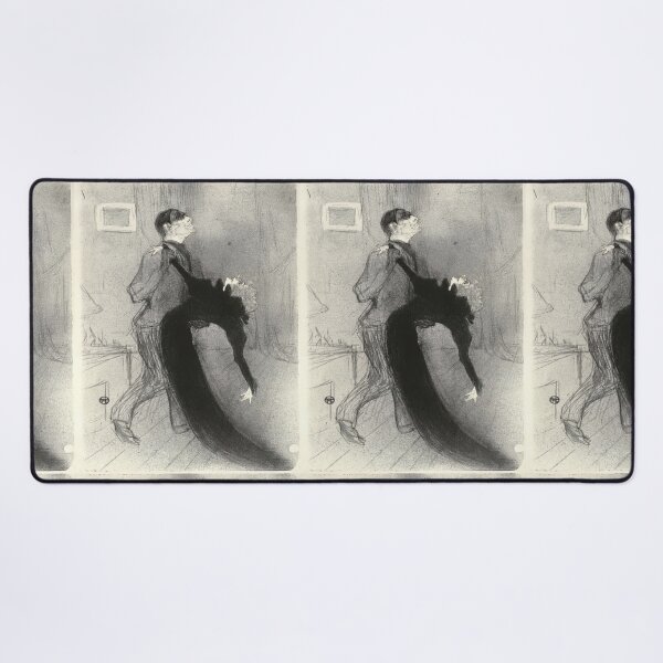 Item preview, The Fainting Fit by Toulouse-Lautrec Vintage Dramatic Cabaret Sketch Art designed and sold by artofuniverse.