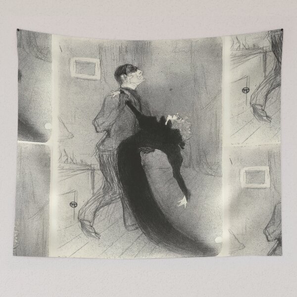 Item preview, The Fainting Fit by Toulouse-Lautrec Vintage Dramatic Cabaret Sketch Art designed and sold by artofuniverse.