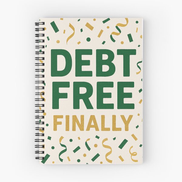 Item preview, Debt Free Journey, perfect gift after becoming debt free designed and sold by BrokeNoMoreCo.