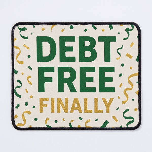 Item preview, Debt Free Journey, perfect gift after becoming debt free designed and sold by BrokeNoMoreCo.