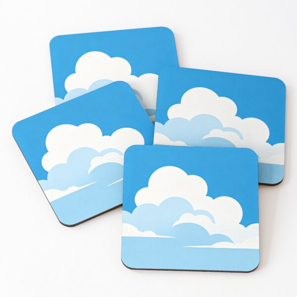 Item preview, Bright Blue Sky Minimalist Vector Design designed and sold by AwakenFah.