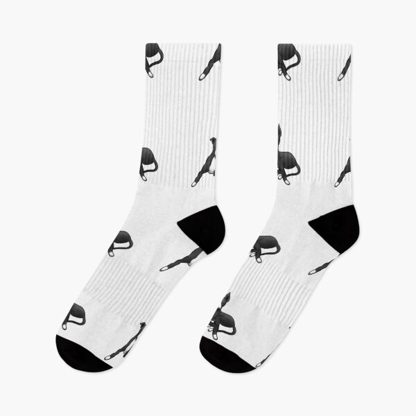Item preview, Sitting Pretty - Black and White Hound designed and sold by Tessa Draws Stoof.