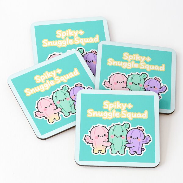 Item preview, Spiky Snuggle Squad – Cute Kawaii Cactus Tee designed and sold by Arte-Excellency.
