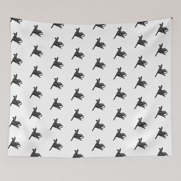 Item preview, Sitting Pretty - Black Hound designed and sold by Tessa Draws Stoof.
