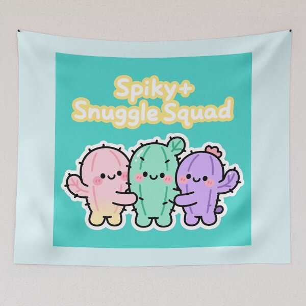 Item preview, Spiky Snuggle Squad – Cute Kawaii Cactus Tee designed and sold by Arte-Excellency.