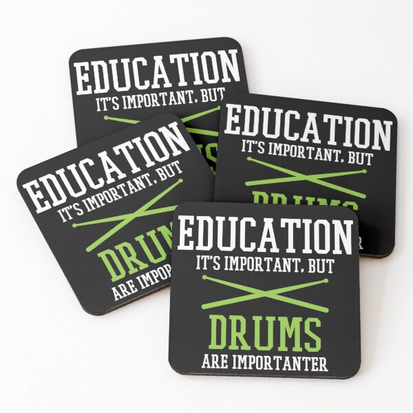 Item preview, Education Is Important But Drums Are Importanter Funny Drummer Musician Gift designed and sold by GalenoHenley.