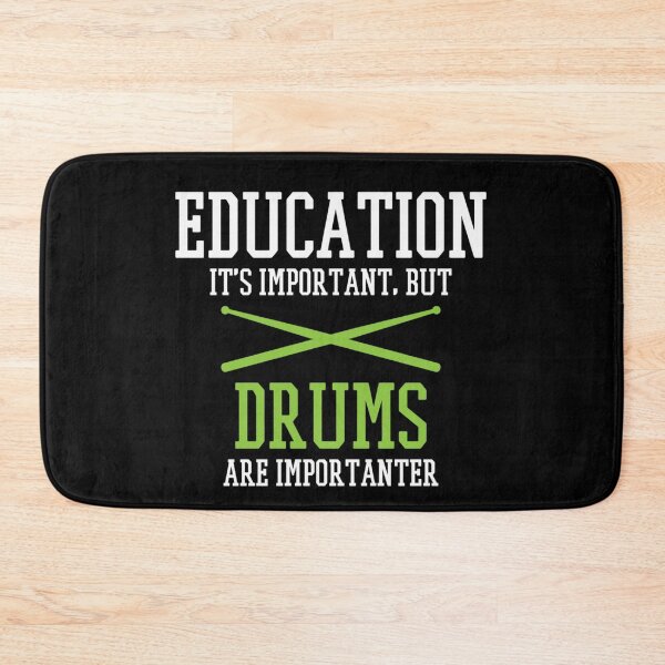 Item preview, Education Is Important But Drums Are Importanter Funny Drummer Musician Gift designed and sold by GalenoHenley.