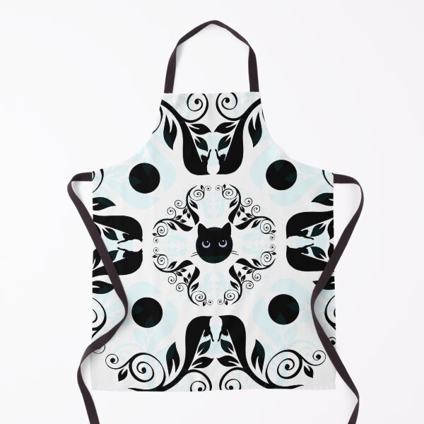 Item preview, Hidden Black Cat Floral Pattern – Subtle Goth Cute Cat Design designed and sold by ThisIsDebbie.