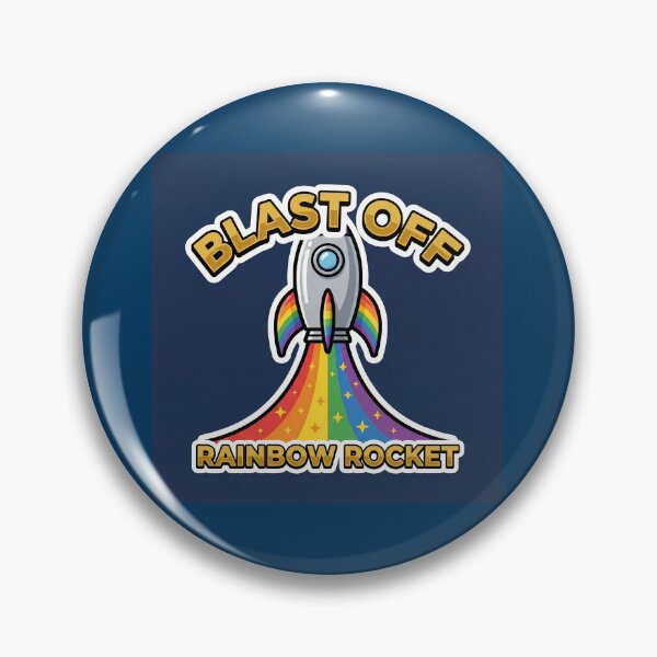 Item preview, Rainbow Rocket Blast Off Sticker designed and sold by AbanoubStore.
