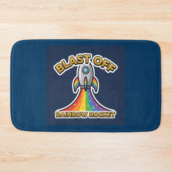 Item preview, Rainbow Rocket Blast Off Sticker designed and sold by AbanoubStore.
