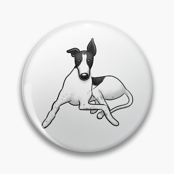 Item preview, Sitting Pretty - White and Black Hound designed and sold by Tessa Draws Stoof.
