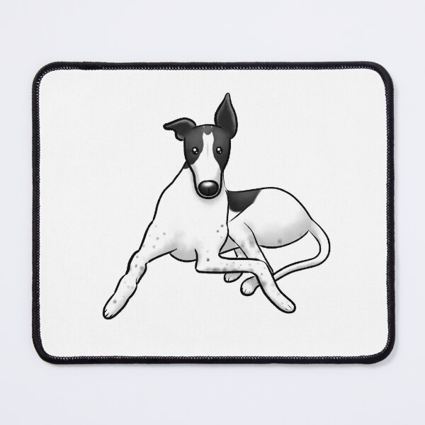 Item preview, Sitting Pretty - White and Black Hound designed and sold by Tessa Draws Stoof.