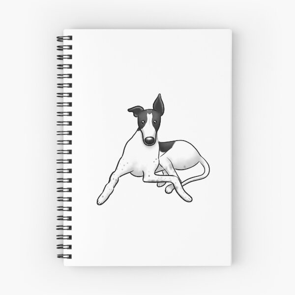 Item preview, Sitting Pretty - White and Black Hound designed and sold by Tessa Draws Stoof.