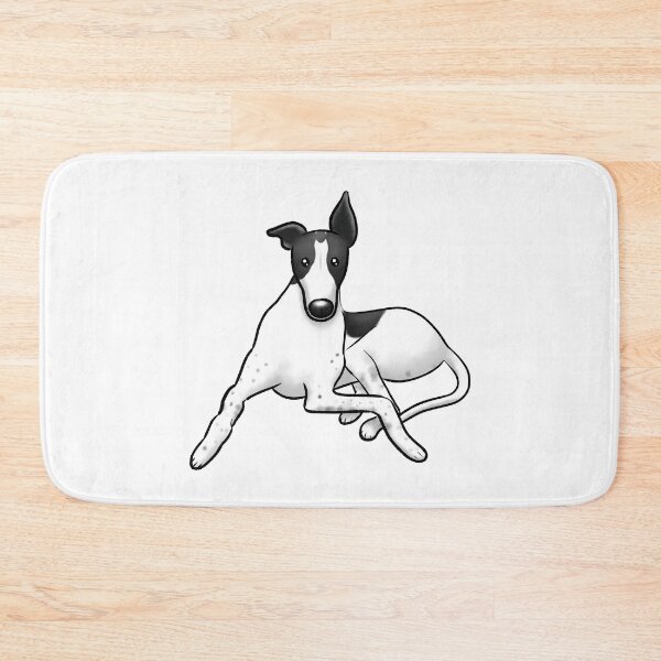 Item preview, Sitting Pretty - White and Black Hound designed and sold by Tessa Draws Stoof.